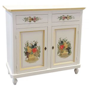 Credenza dispensa bianco decorato