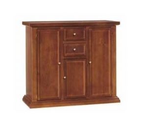 ART. 393 - CREDENZA BUFFET CLASSICA NOCE CON ANTE BATTENTI